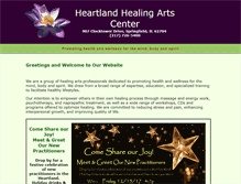 Tablet Screenshot of heartlandhealingartscenter.com